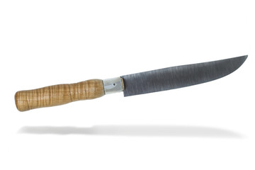 kitchen table knife isolated on a white background.