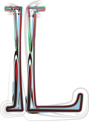 font Illustration Letter L