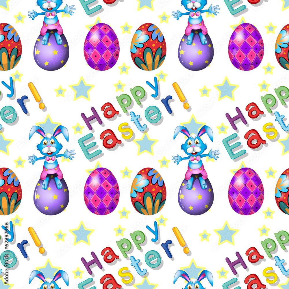 Sticker Seamless design for Easter Sunday