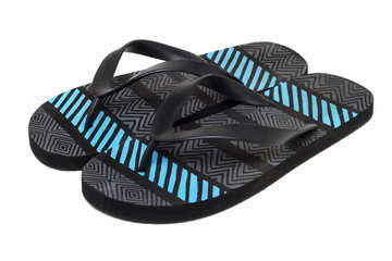 pair of beach sandals