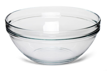  empty salad bowl isolated on a white background.
