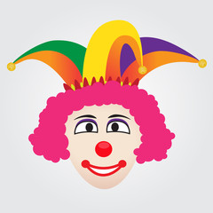 Joker Face With Jester Hat