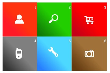 Stylish Set of Icons