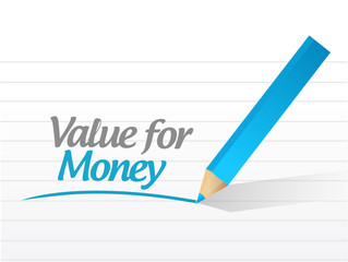 value for money message illustration design