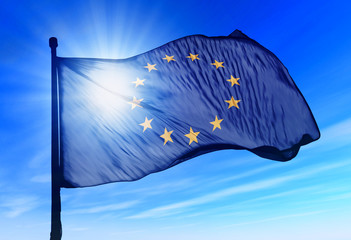 Naklejka premium Flag of European Union