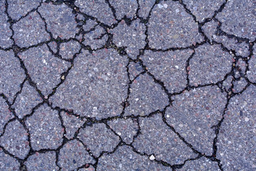 Asphalt mit Rissen