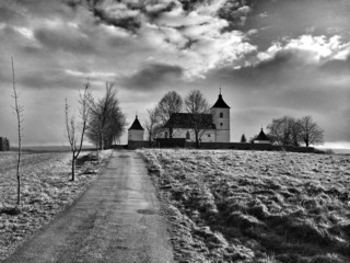 Holy Trinity Church in Vysoke Studnice,Czech Republic