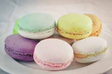 Colorful macaroons