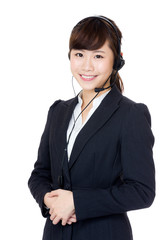 Asia female customer service