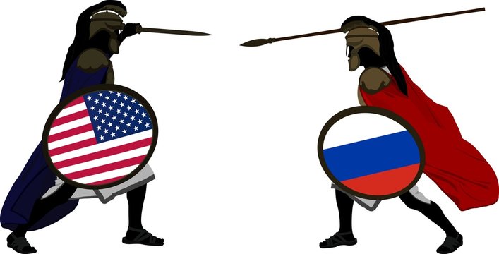 american and russian warriors