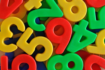Colorful plastic numbers