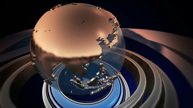Spinning World Globe