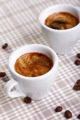 Fotobehang Cups of coffee  © Nik_Merkulov