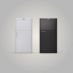 Illustration of two fridges