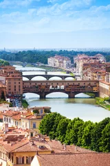 Photo sur Plexiglas Ponte Vecchio Ponte Vecchio en Toscane
