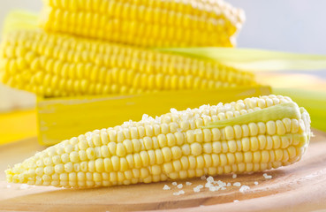 Corn with salt