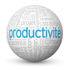 Globe - Nuage de Tags PRODUCTIVITE (efficacité compétitivité)