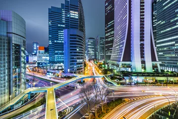 Fotobehang Tokyo Japan at West Shinjuku Skyscraper District © SeanPavonePhoto