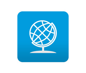 Etiqueta tipo app azul simbolo geografia © teracreonte