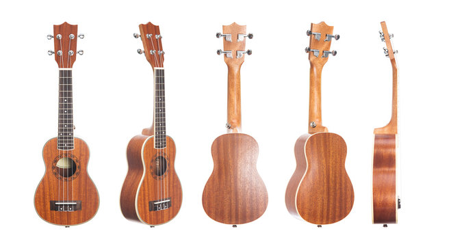 Set of 5 ukulele guitars