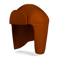 realistic 3d render of winter hat