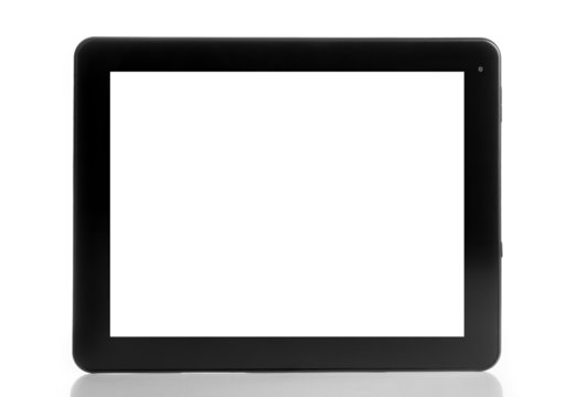 digital tablet pc isolated on white background