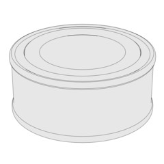 cartoon image of food can