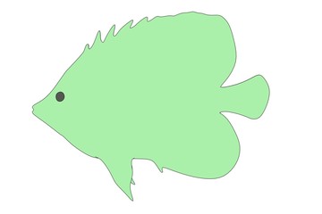 cartoon image of tropical fish