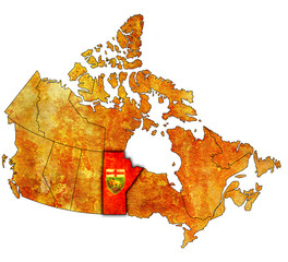 manitoba on map of canada