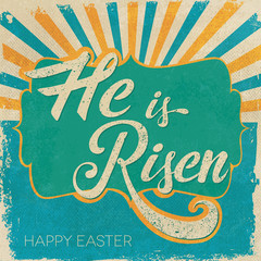 Easter card. He is Risen. - 63013624