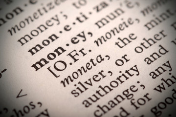 Fototapeta premium Money Definition
