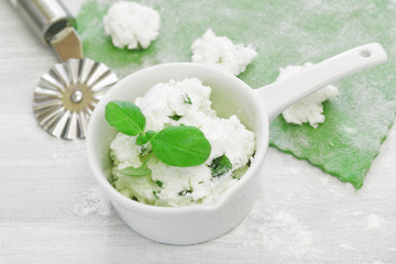 Frischkäse Füllung für Tortellini und Ravioli