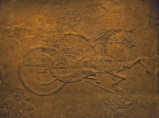 Carvings in the walls at chinese temple.