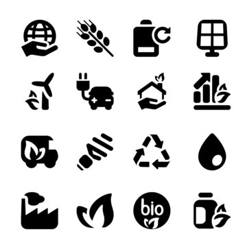 flat icons ecology set2