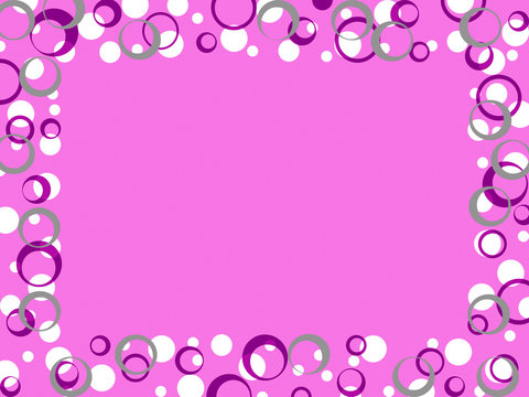 pink background with circles