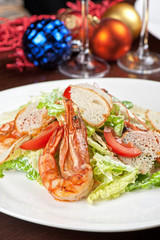 Tasty shrimp salad
