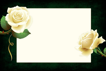 Стилизованный свадебный фон с розами