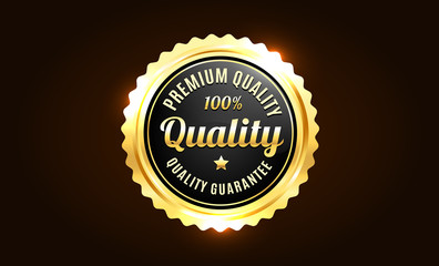 Golden Premium Quality Badge
