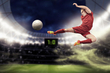Naklejka premium soccer game