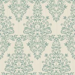 Poster Seamless background of green color in the style of baroque__ © nataliiaku