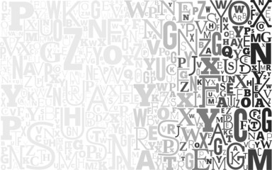 Vector Alphabet Background
