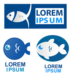 fish symbol set