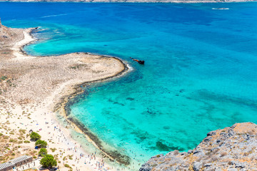 Gramvousa island near Crete, Greece. Balos beach.