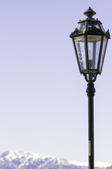 Fototapeta na wymiar Vintage street light detail color image