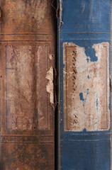The ends of the old book background