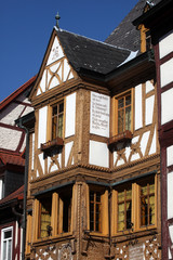 Fototapeta na wymiar Half-timbered old house in Miltenberg, Germany