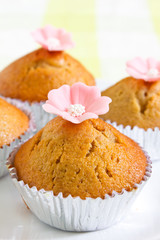 Banana cup cake.