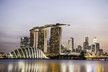 Naklejka premium Landscape at Singapore