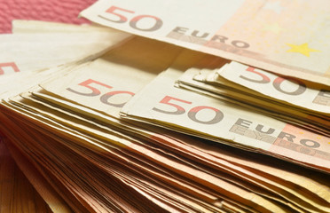 Euro banknotes