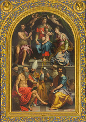 Obraz na płótnie Canvas Bolonia - Madonna Świętych w kościele. San Martino